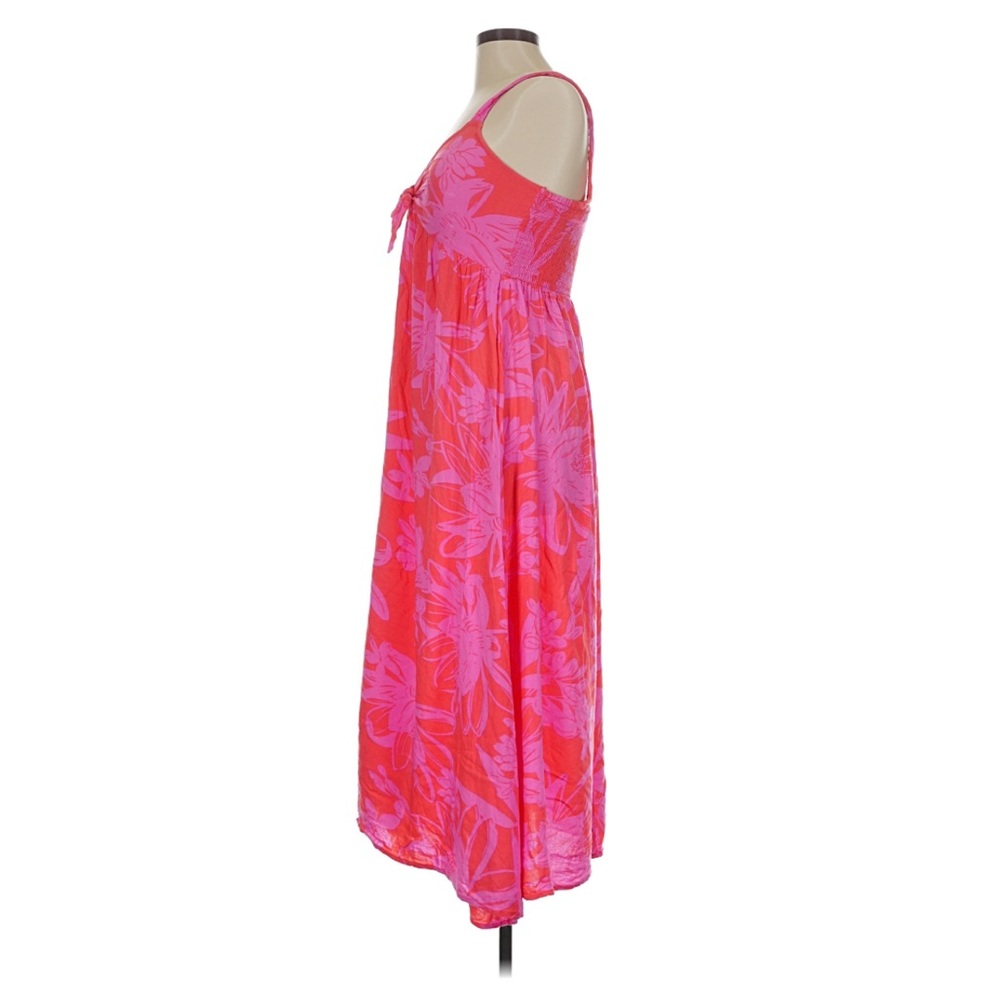 Vibrant Pink Floral Maxi Dress by Goa - Picture 2 of 5